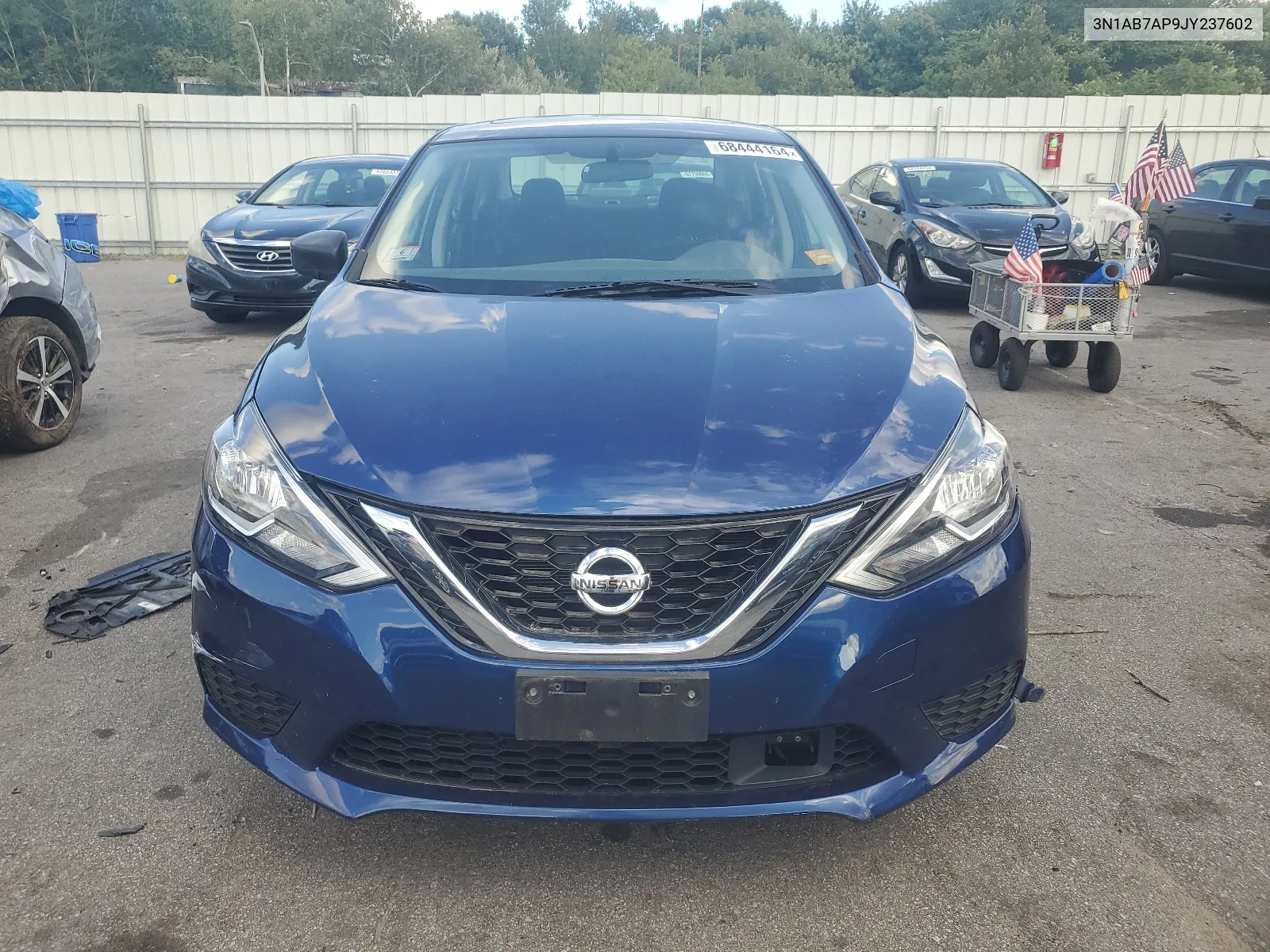 2018 Nissan Sentra S VIN: 3N1AB7AP9JY237602 Lot: 68444164