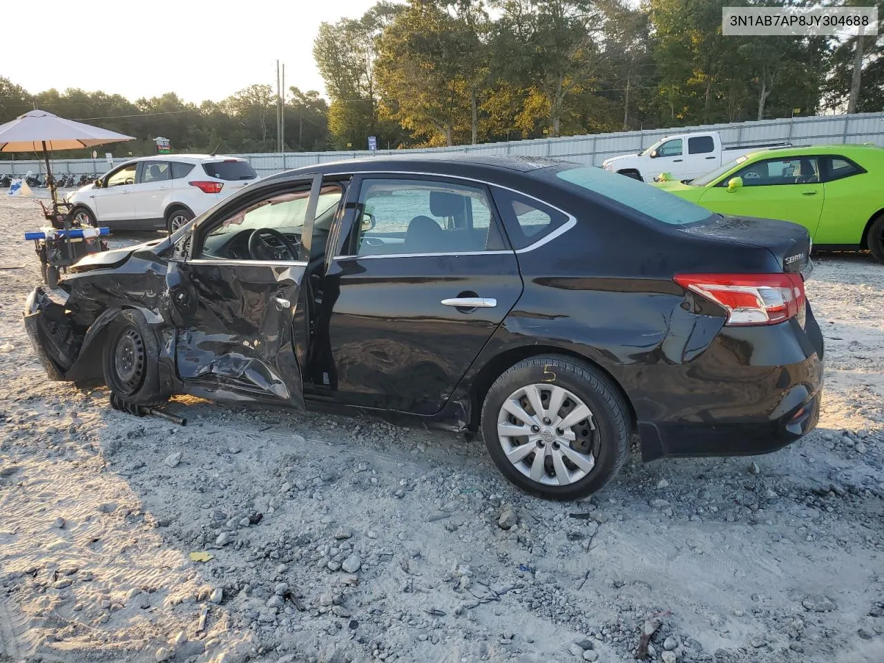 2018 Nissan Sentra S VIN: 3N1AB7AP8JY304688 Lot: 68462974