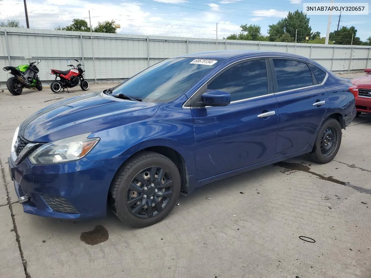 2018 Nissan Sentra S VIN: 3N1AB7AP0JY320657 Lot: 68679154