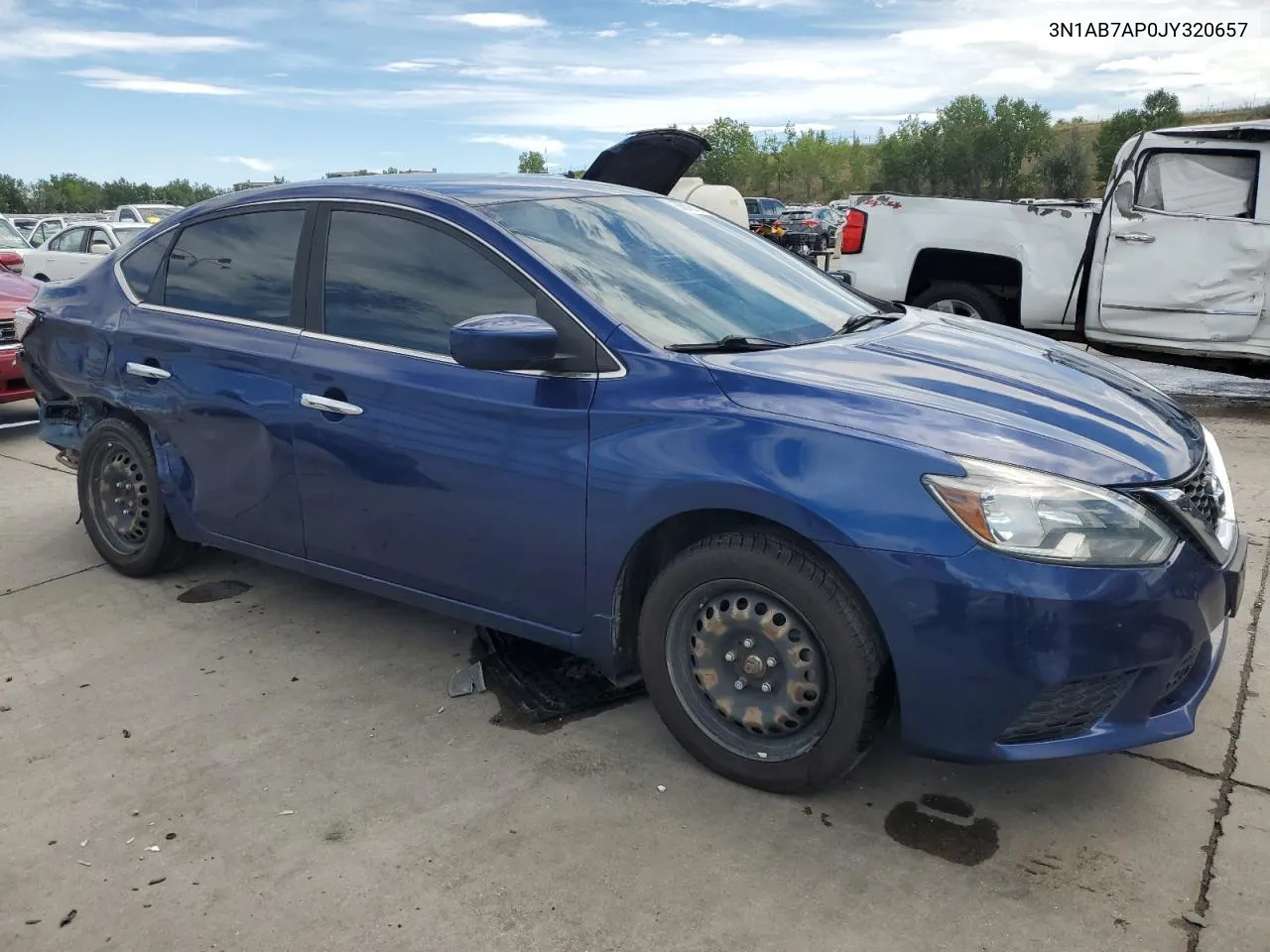 2018 Nissan Sentra S VIN: 3N1AB7AP0JY320657 Lot: 68679154