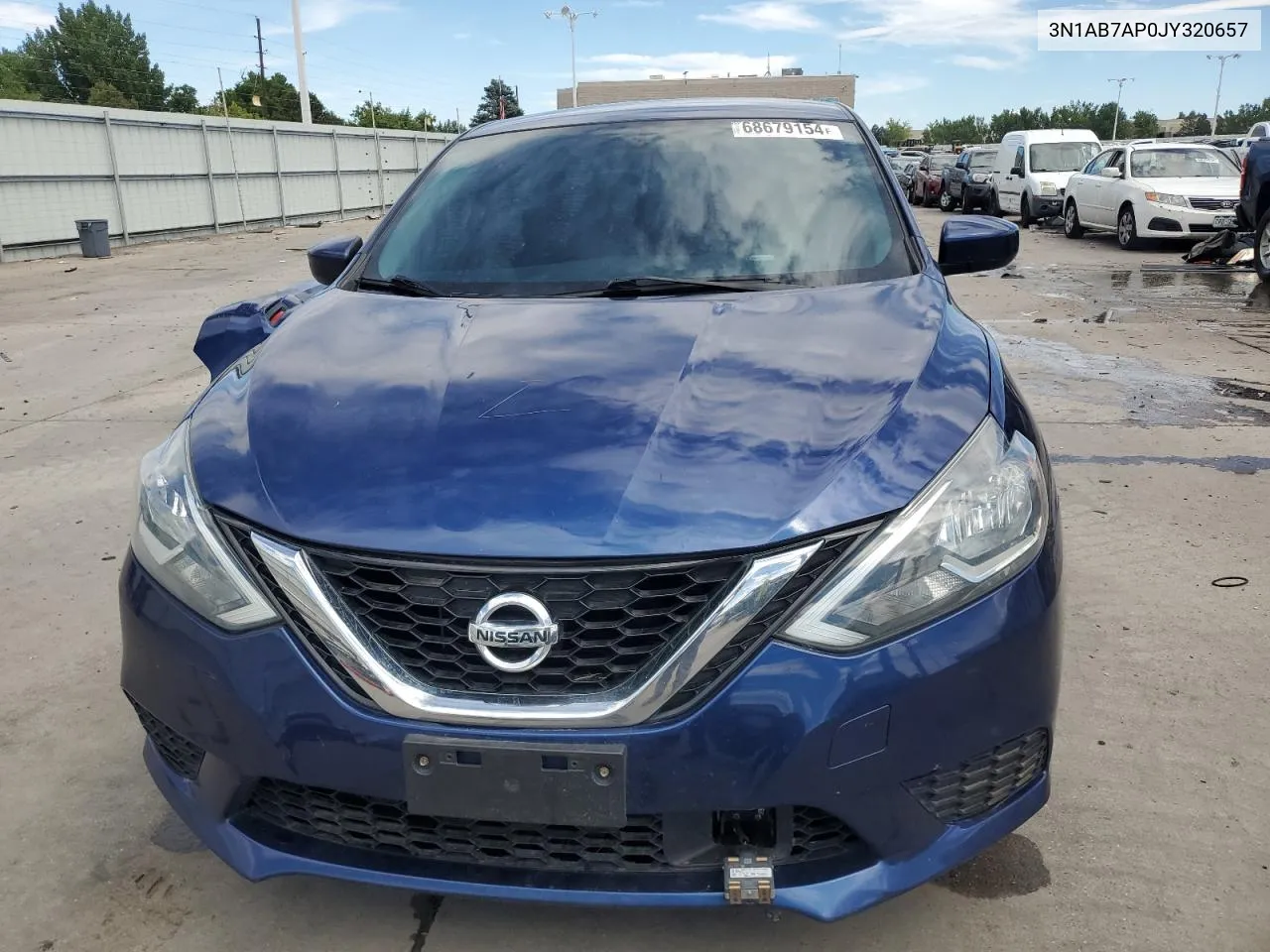 2018 Nissan Sentra S VIN: 3N1AB7AP0JY320657 Lot: 68679154