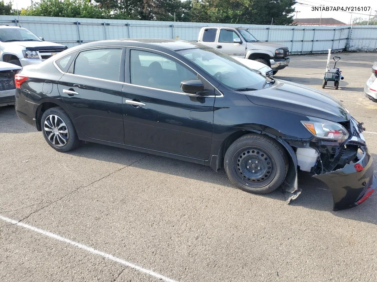 2018 Nissan Sentra S VIN: 3N1AB7AP4JY216107 Lot: 68747904