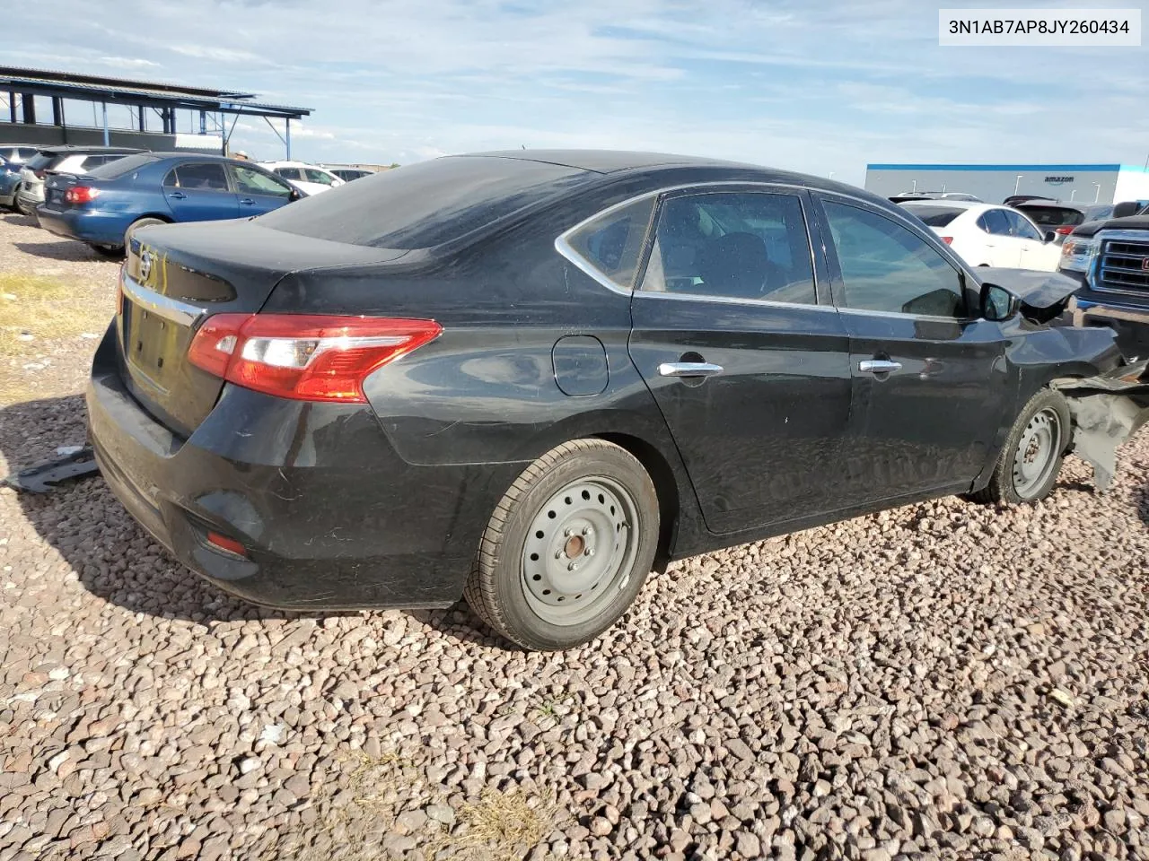 2018 Nissan Sentra S VIN: 3N1AB7AP8JY260434 Lot: 68808684