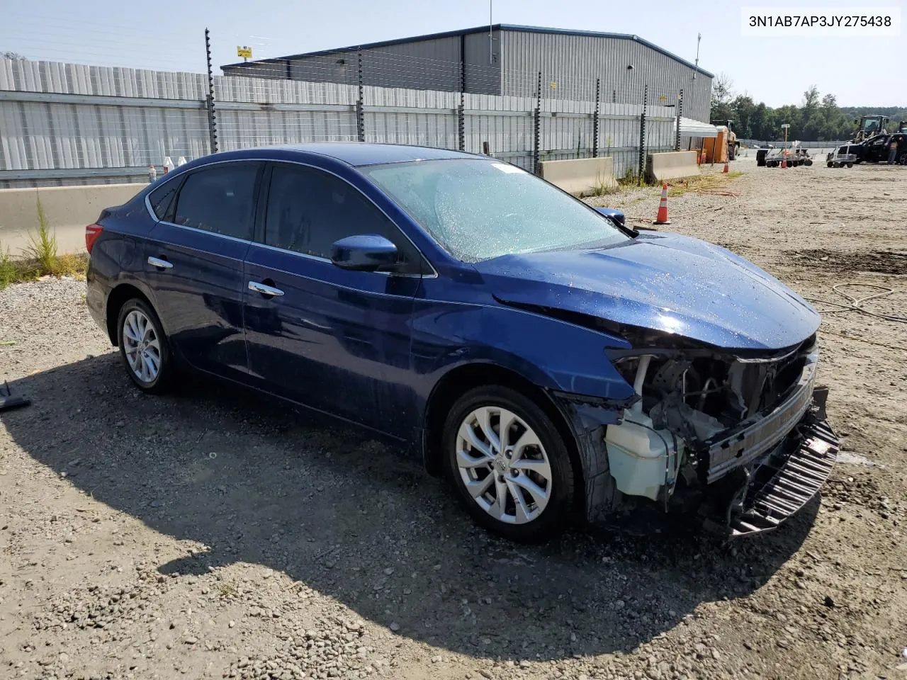 2018 Nissan Sentra S VIN: 3N1AB7AP3JY275438 Lot: 69090814