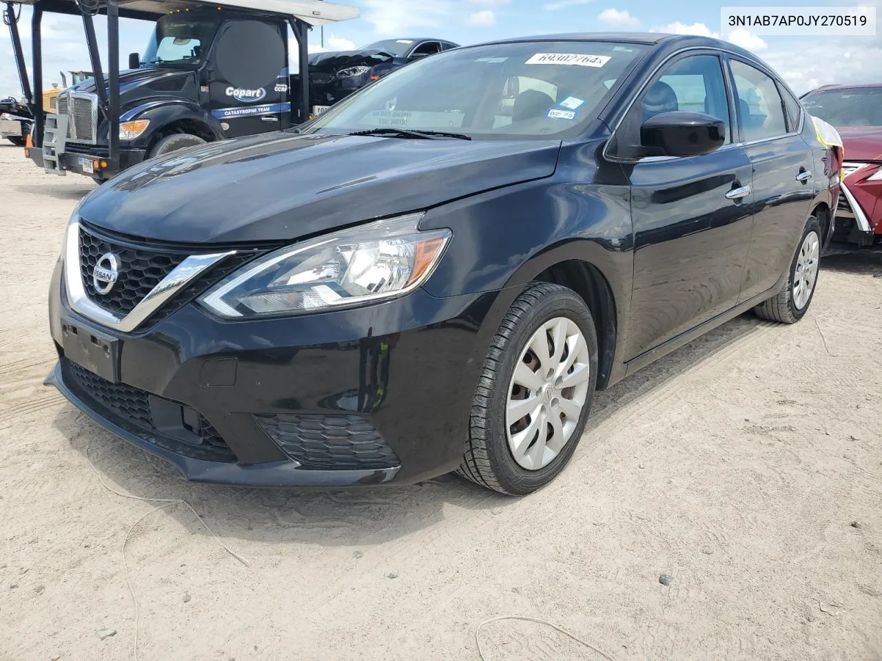 2018 Nissan Sentra S VIN: 3N1AB7AP0JY270519 Lot: 69302764