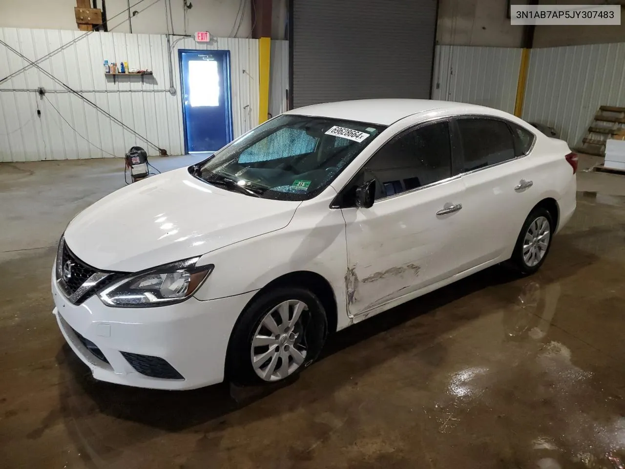 2018 Nissan Sentra S VIN: 3N1AB7AP5JY307483 Lot: 69628664