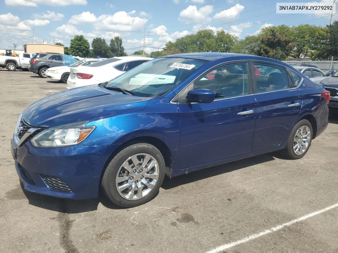 2018 Nissan Sentra S VIN: 3N1AB7APXJY279292 Lot: 69704754