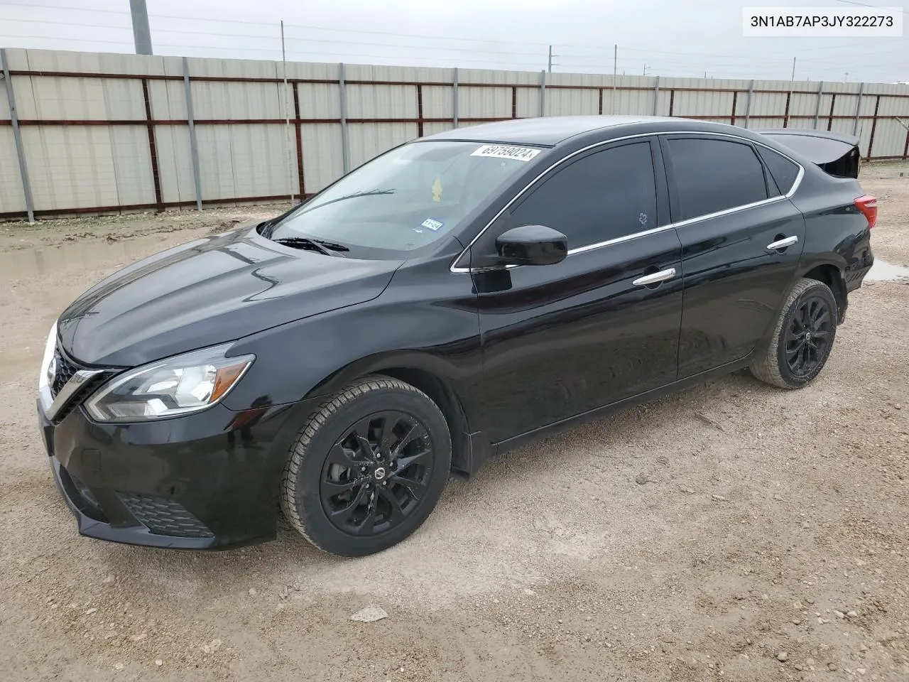 2018 Nissan Sentra S VIN: 3N1AB7AP3JY322273 Lot: 69759024