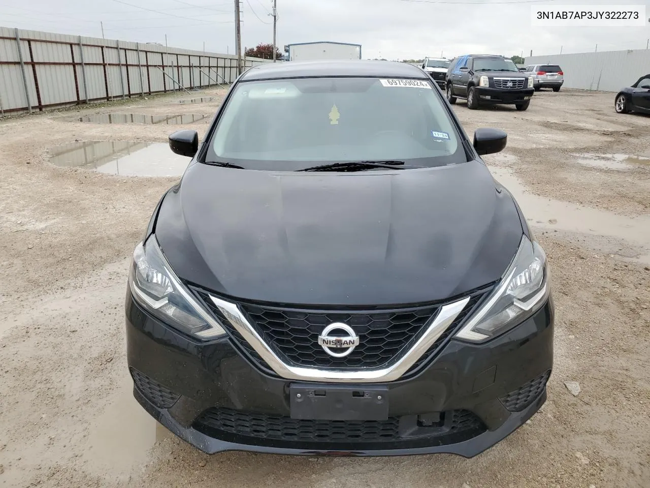 2018 Nissan Sentra S VIN: 3N1AB7AP3JY322273 Lot: 69759024