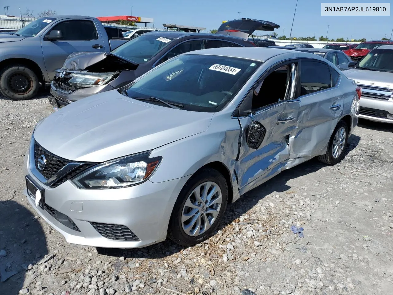 3N1AB7AP2JL619810 2018 Nissan Sentra S