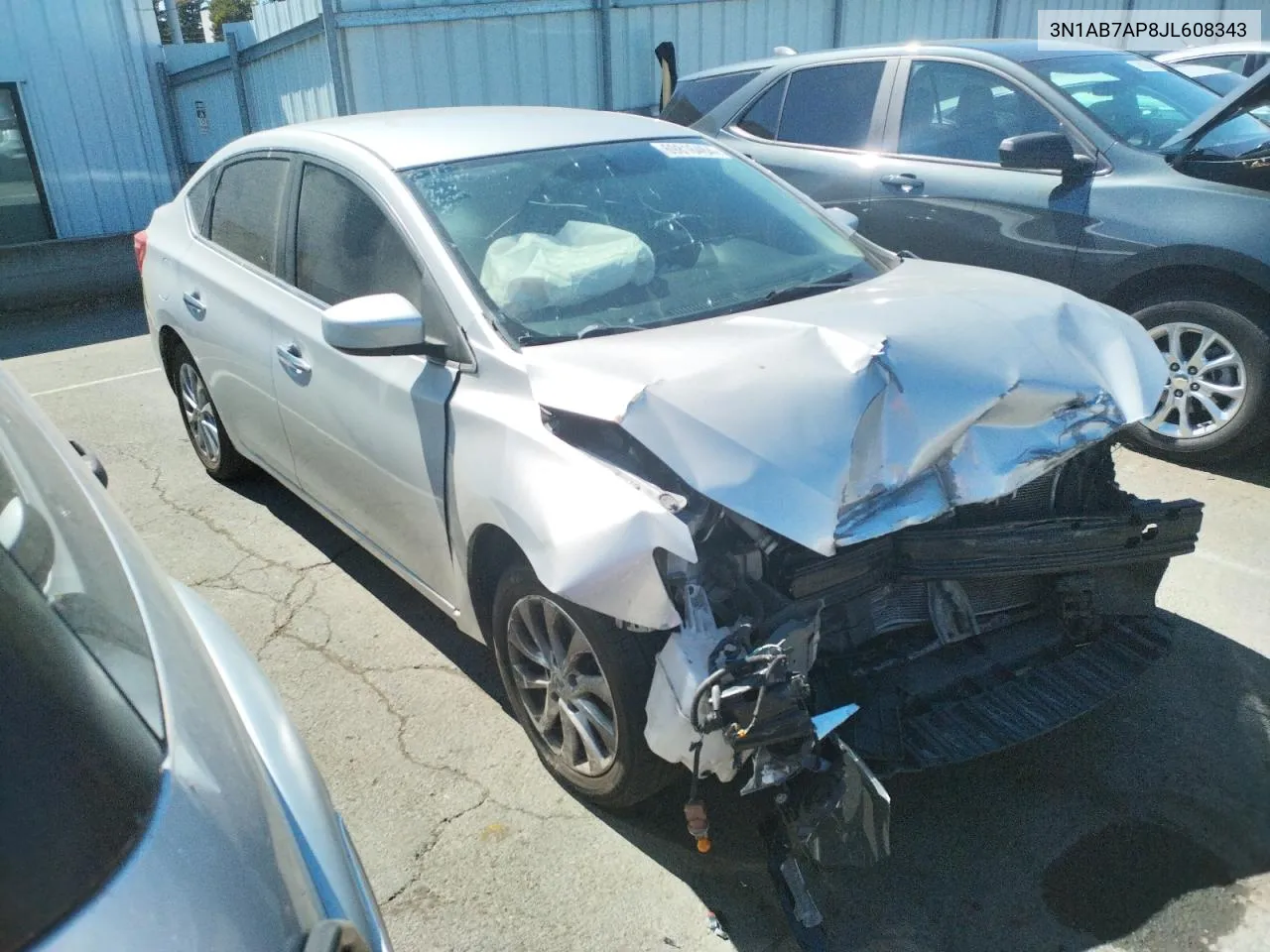 2018 Nissan Sentra S VIN: 3N1AB7AP8JL608343 Lot: 69816464