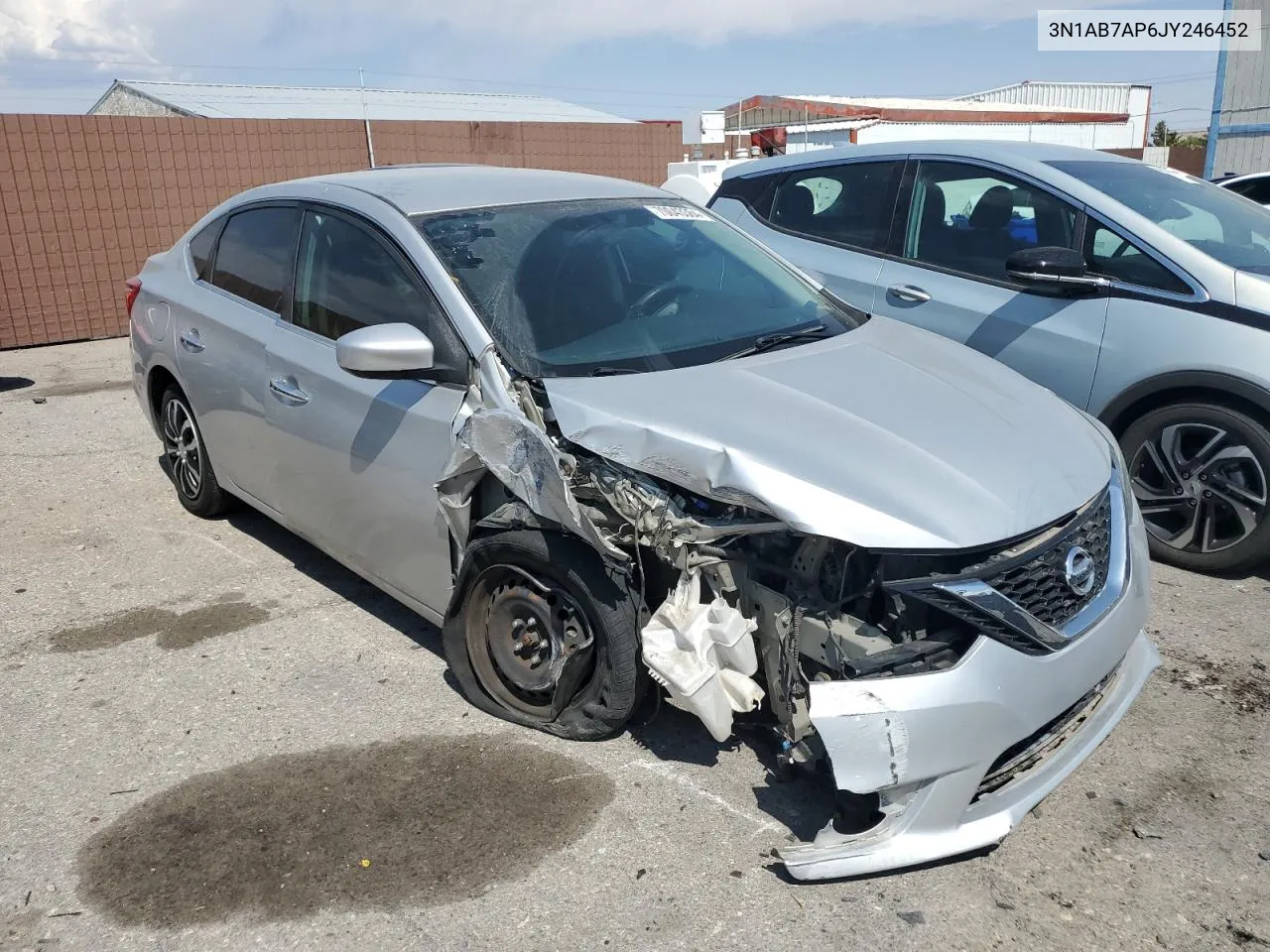 2018 Nissan Sentra S VIN: 3N1AB7AP6JY246452 Lot: 70043364