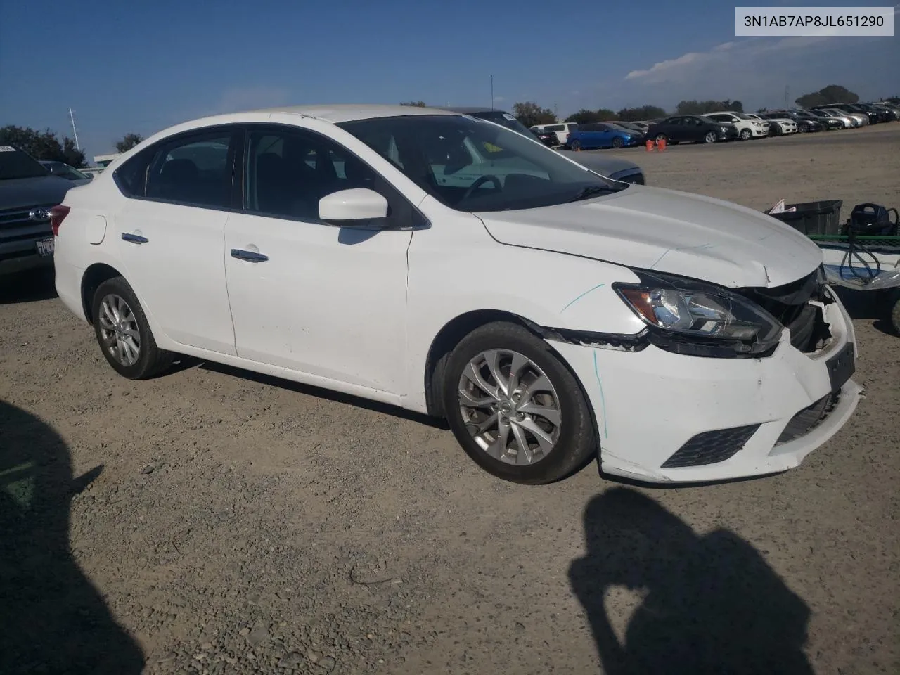 2018 Nissan Sentra S VIN: 3N1AB7AP8JL651290 Lot: 70623734