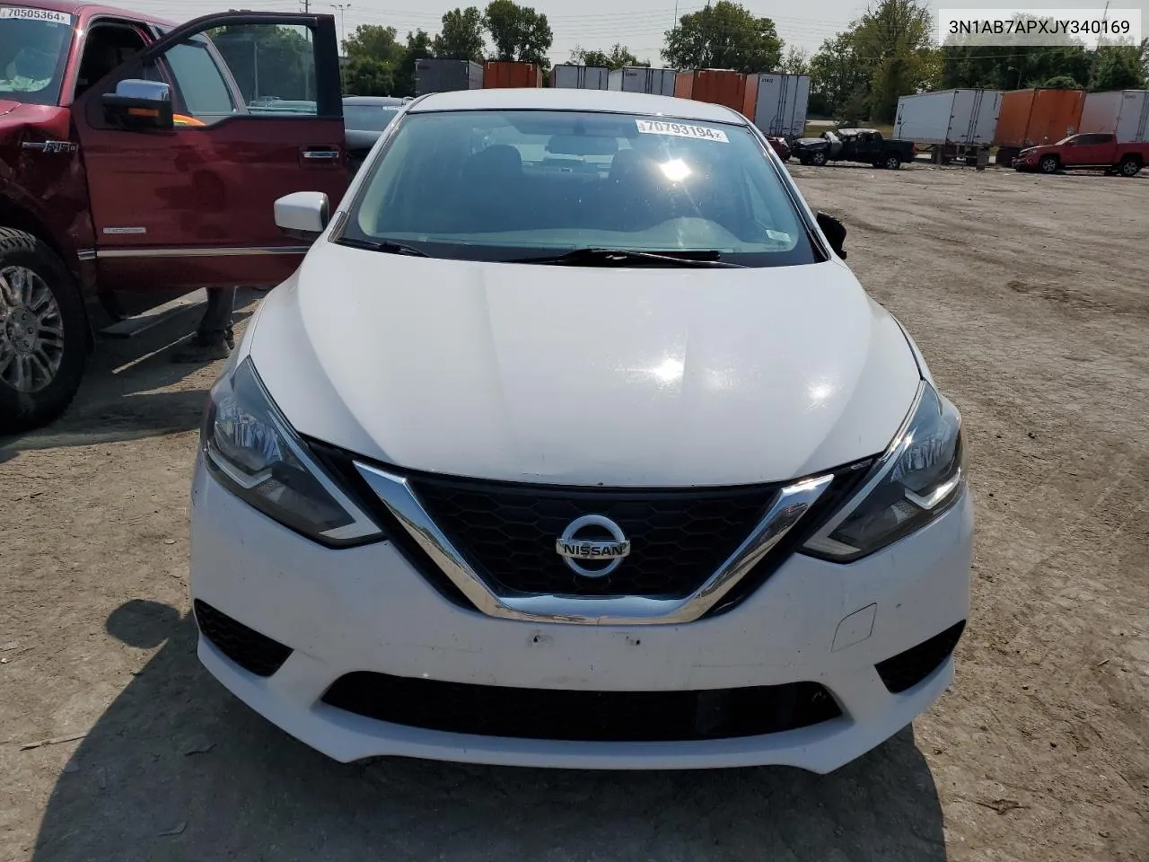 3N1AB7APXJY340169 2018 Nissan Sentra S