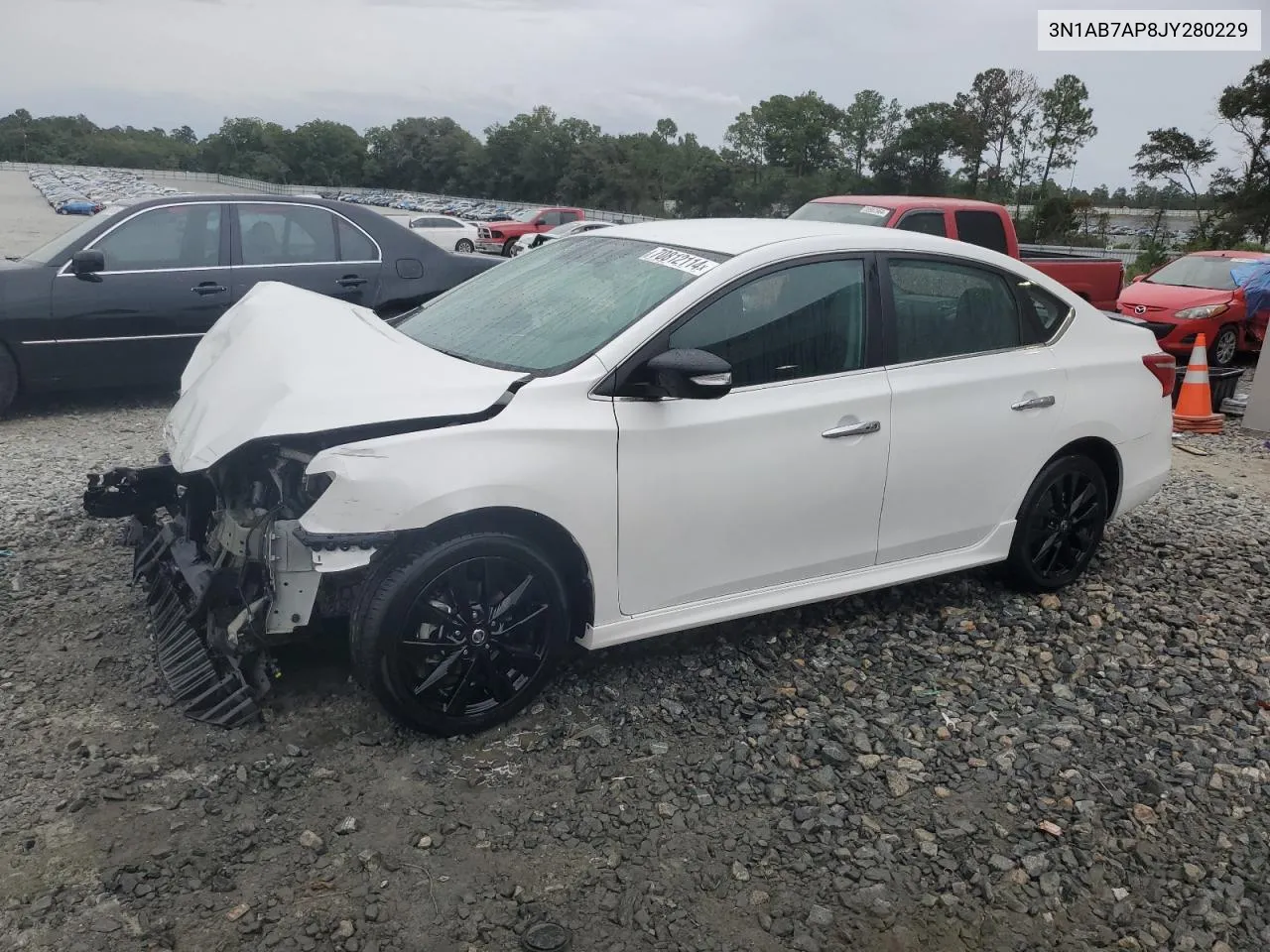 2018 Nissan Sentra S VIN: 3N1AB7AP8JY280229 Lot: 70812114