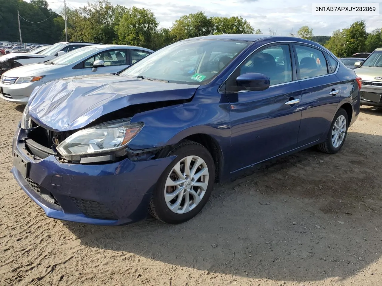 2018 Nissan Sentra S VIN: 3N1AB7APXJY282869 Lot: 70830224