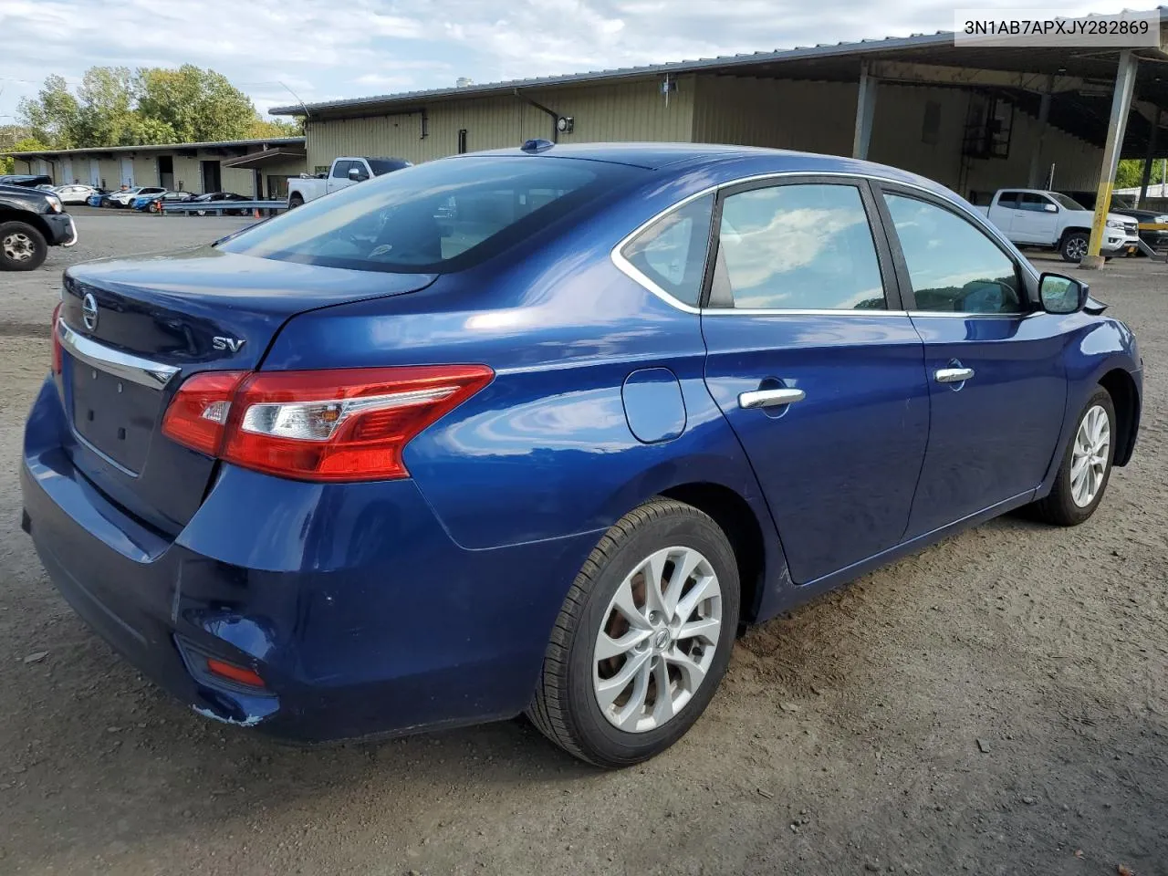 2018 Nissan Sentra S VIN: 3N1AB7APXJY282869 Lot: 70830224