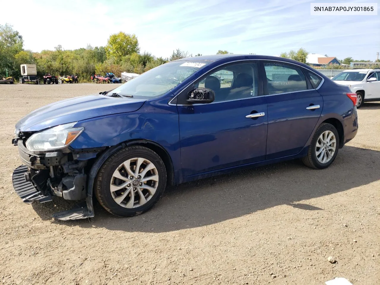 2018 Nissan Sentra S VIN: 3N1AB7AP0JY301865 Lot: 71077104