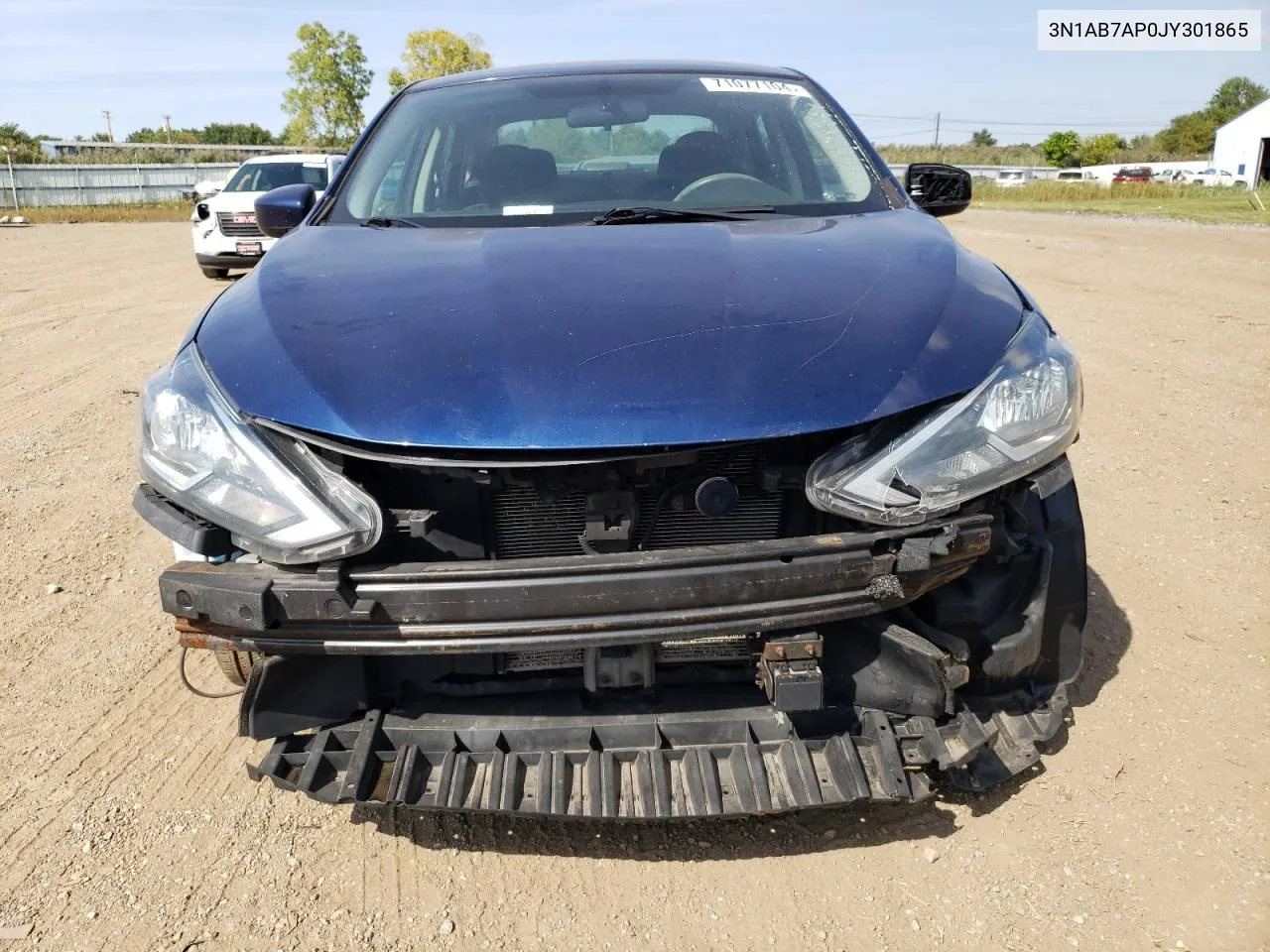 2018 Nissan Sentra S VIN: 3N1AB7AP0JY301865 Lot: 71077104