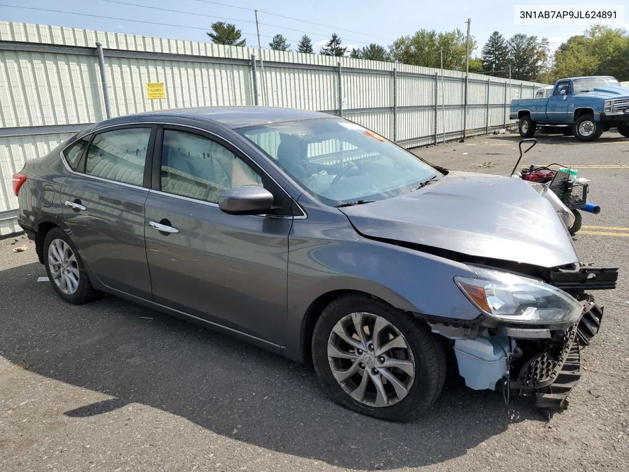 2018 Nissan Sentra S VIN: 3N1AB7AP9JL624891 Lot: 71095194