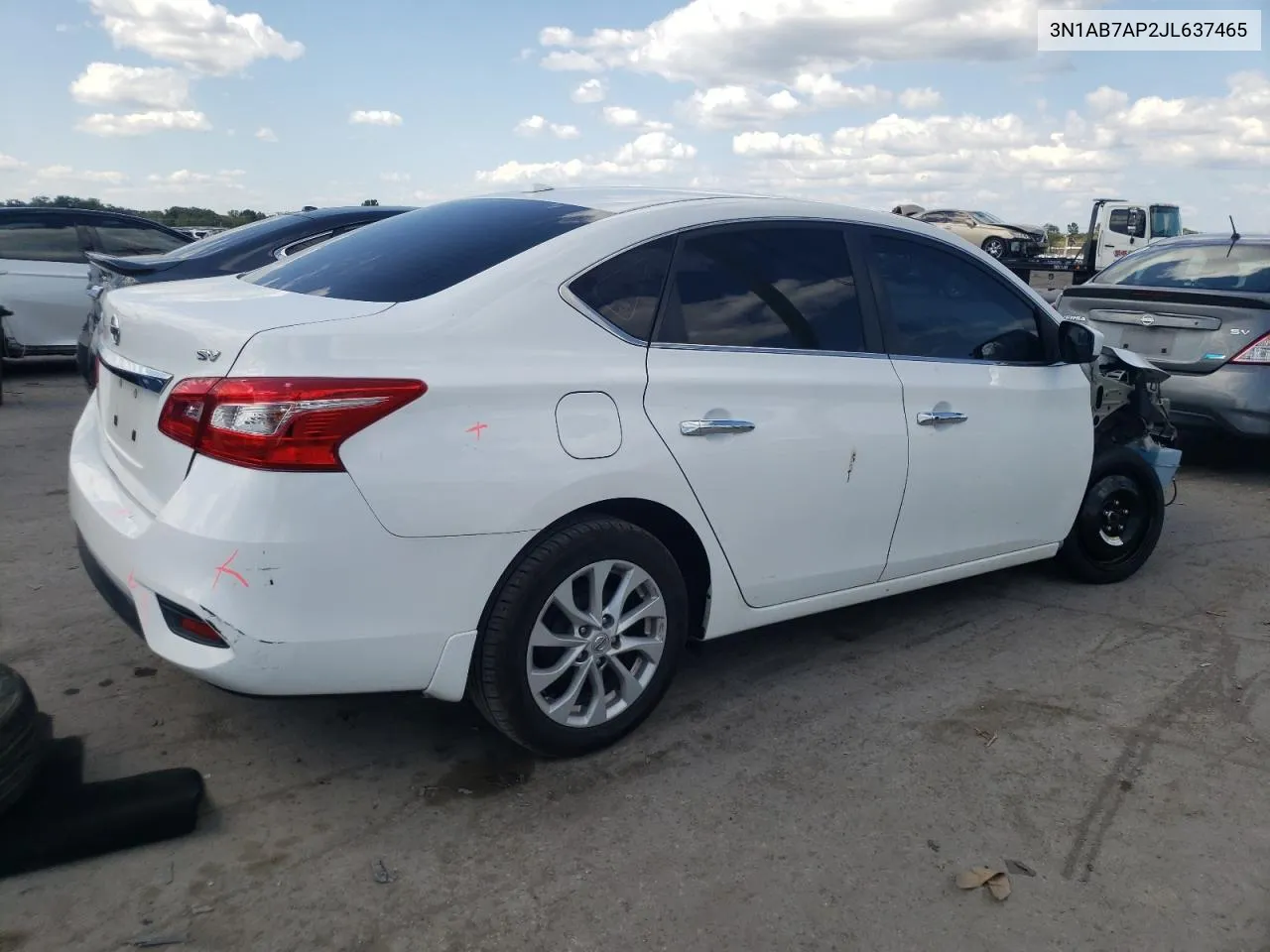 2018 Nissan Sentra S VIN: 3N1AB7AP2JL637465 Lot: 71216664