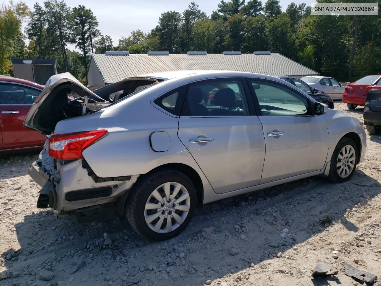 2018 Nissan Sentra S VIN: 3N1AB7AP4JY320869 Lot: 71359244