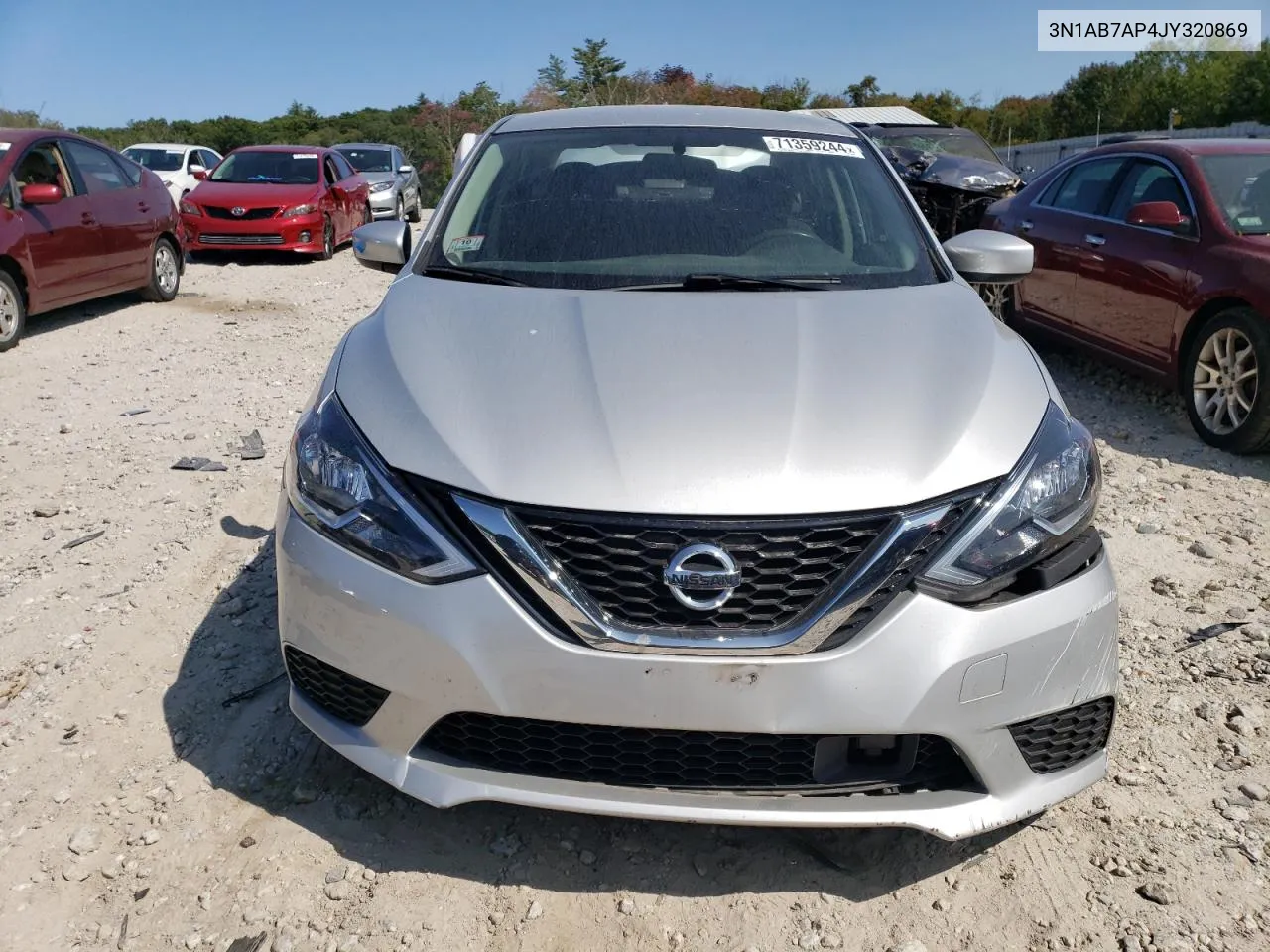 2018 Nissan Sentra S VIN: 3N1AB7AP4JY320869 Lot: 71359244