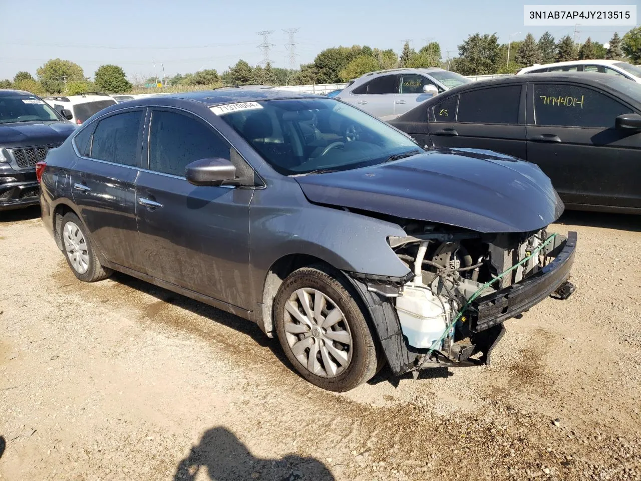 2018 Nissan Sentra S VIN: 3N1AB7AP4JY213515 Lot: 71370064