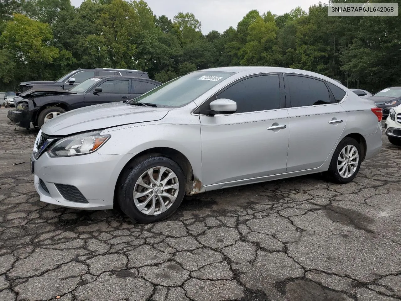 2018 Nissan Sentra S VIN: 3N1AB7AP6JL642068 Lot: 71393364