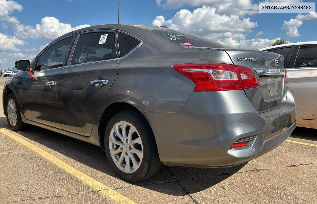 2018 Nissan Sentra S VIN: 3N1AB7AP3JY248482 Lot: 71478874