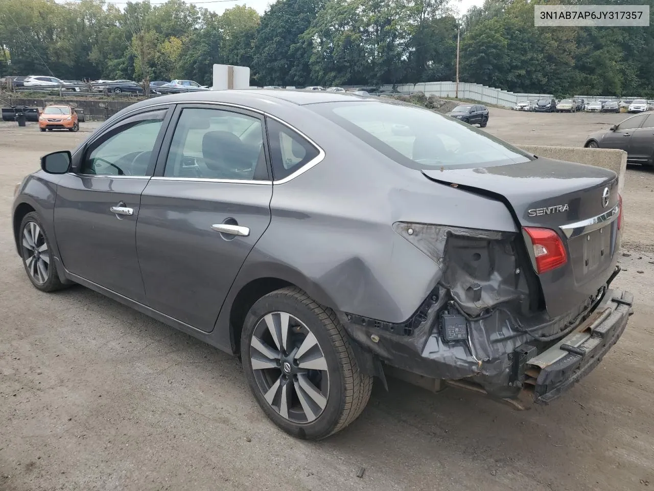 2018 Nissan Sentra S VIN: 3N1AB7AP6JY317357 Lot: 71654444