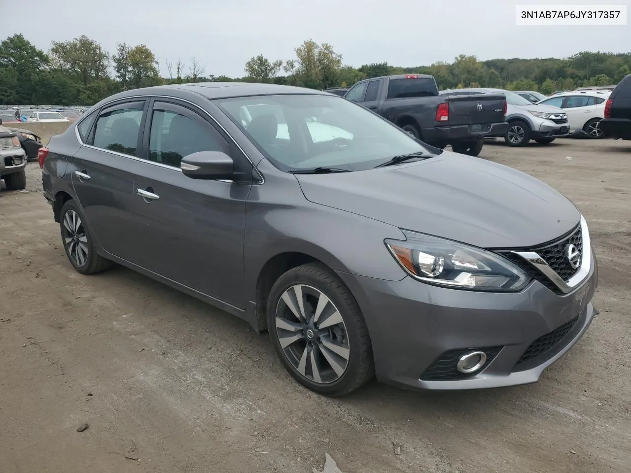 2018 Nissan Sentra S VIN: 3N1AB7AP6JY317357 Lot: 71654444