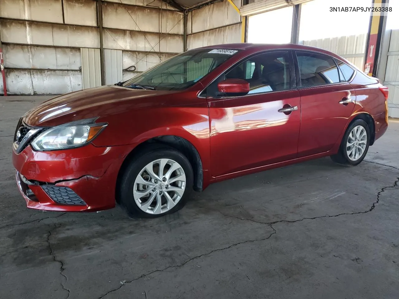 2018 Nissan Sentra S VIN: 3N1AB7AP9JY263388 Lot: 71669814