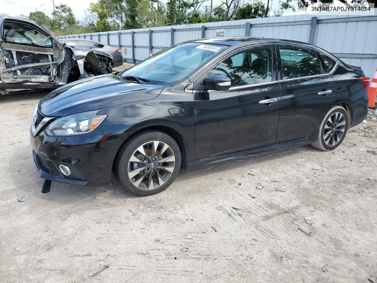 2018 Nissan Sentra S VIN: 3N1AB7AP0JY314034 Lot: 71830044