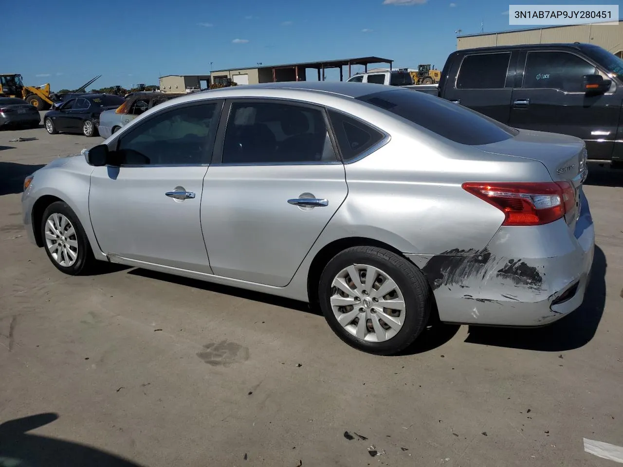 2018 Nissan Sentra S VIN: 3N1AB7AP9JY280451 Lot: 71884024