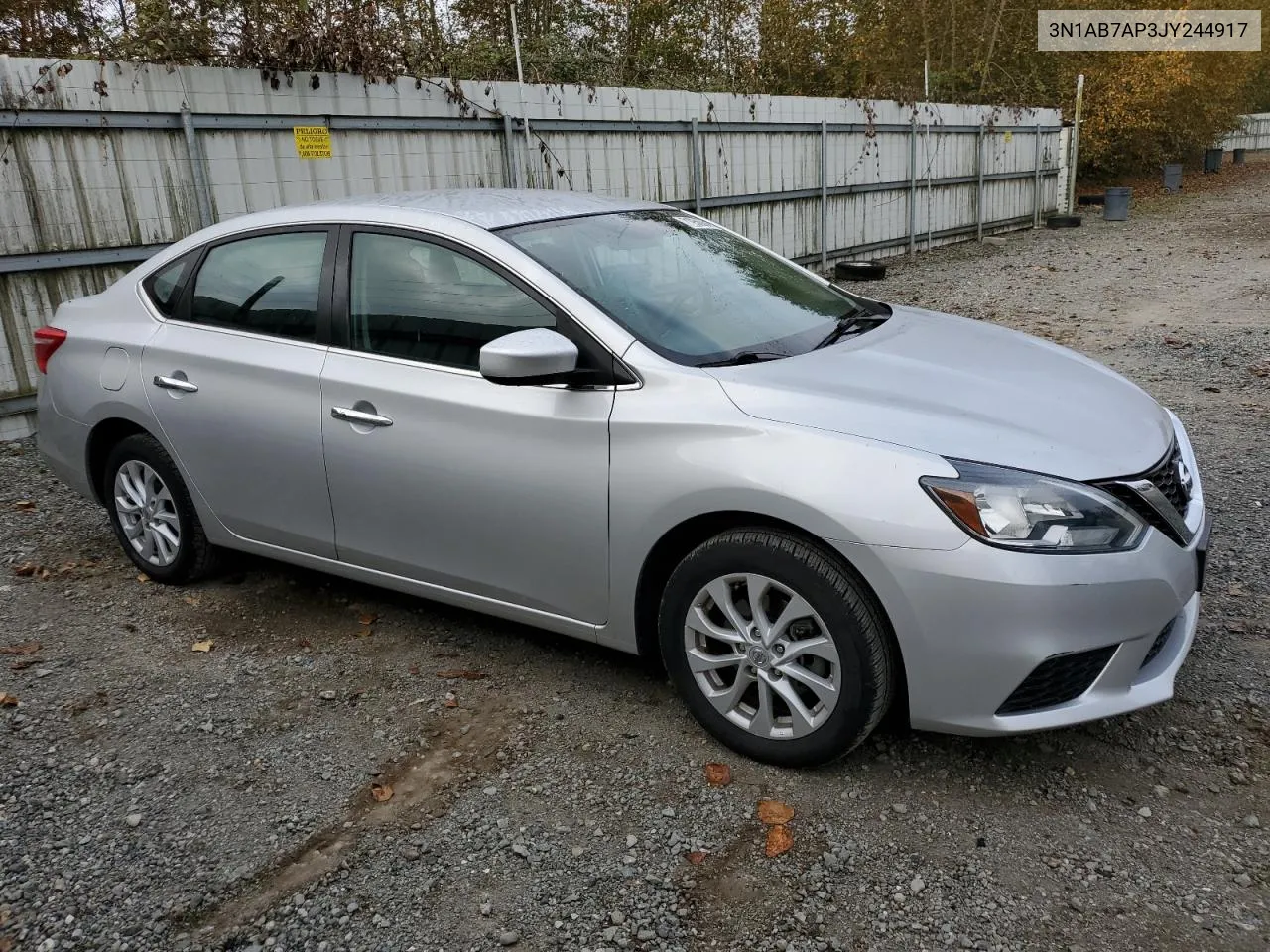 2018 Nissan Sentra S VIN: 3N1AB7AP3JY244917 Lot: 71956994