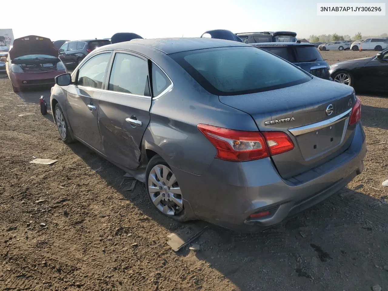 2018 Nissan Sentra S VIN: 3N1AB7AP1JY306296 Lot: 71998454