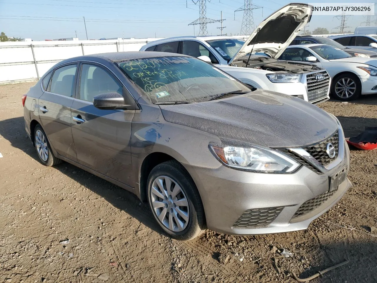 2018 Nissan Sentra S VIN: 3N1AB7AP1JY306296 Lot: 71998454