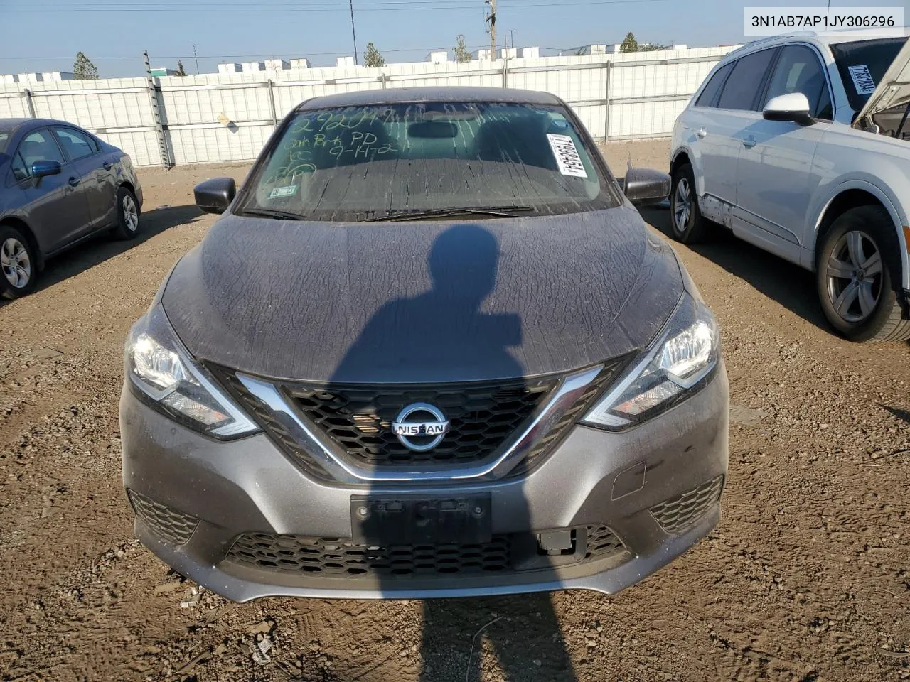 2018 Nissan Sentra S VIN: 3N1AB7AP1JY306296 Lot: 71998454