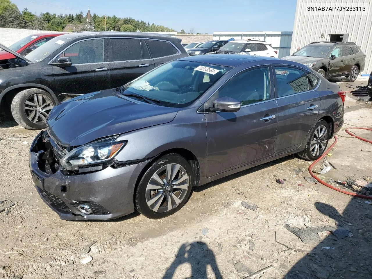 2018 Nissan Sentra S VIN: 3N1AB7AP7JY233113 Lot: 72053564