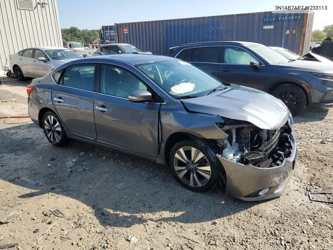 2018 Nissan Sentra S VIN: 3N1AB7AP7JY233113 Lot: 72053564