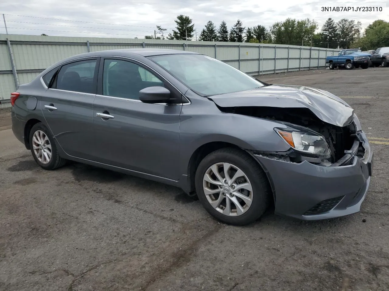 2018 Nissan Sentra S VIN: 3N1AB7AP1JY233110 Lot: 72241514