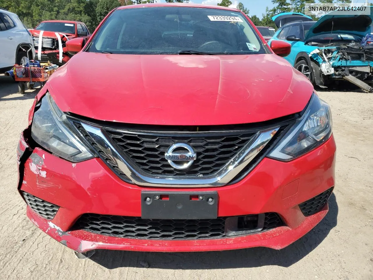 2018 Nissan Sentra S VIN: 3N1AB7AP2JL642407 Lot: 72339294