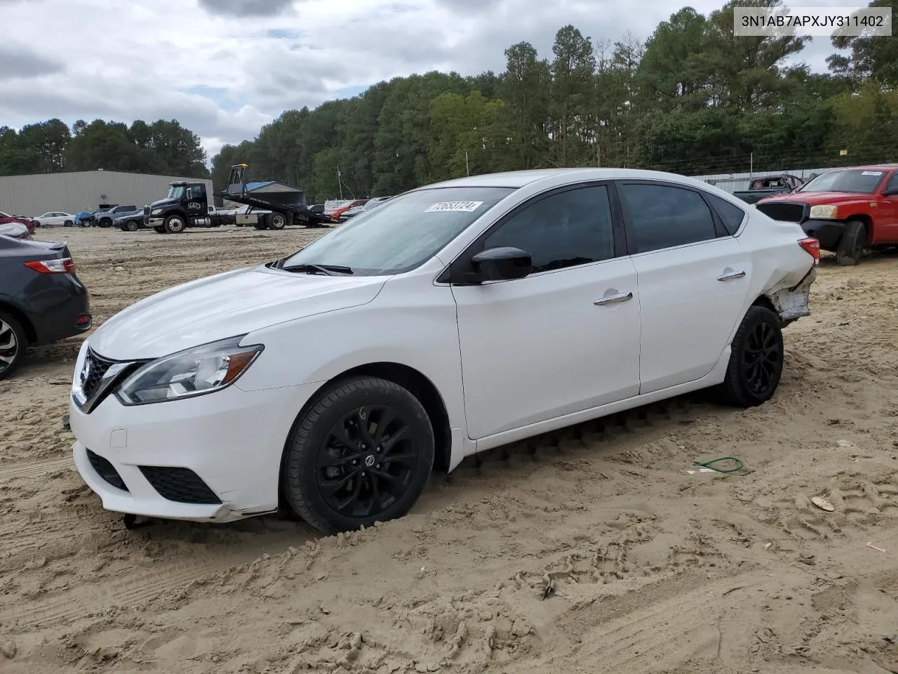 3N1AB7APXJY311402 2018 Nissan Sentra S