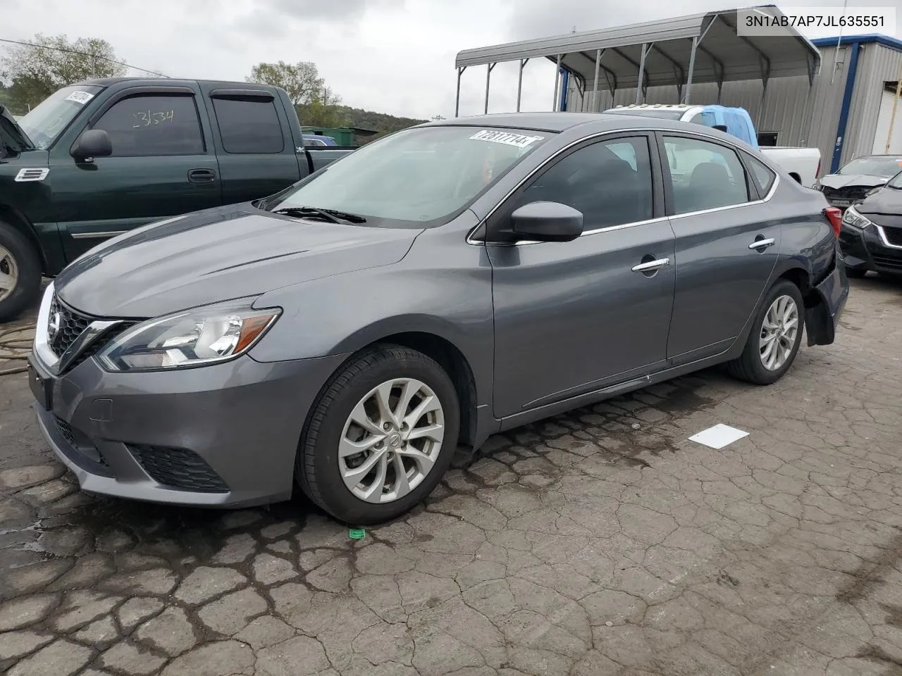 2018 Nissan Sentra S VIN: 3N1AB7AP7JL635551 Lot: 72817714