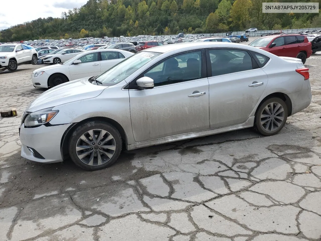 2018 Nissan Sentra S VIN: 3N1AB7AP5JY205729 Lot: 72929294