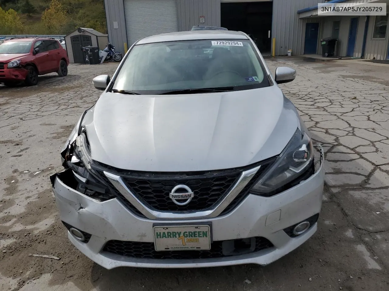 2018 Nissan Sentra S VIN: 3N1AB7AP5JY205729 Lot: 72929294