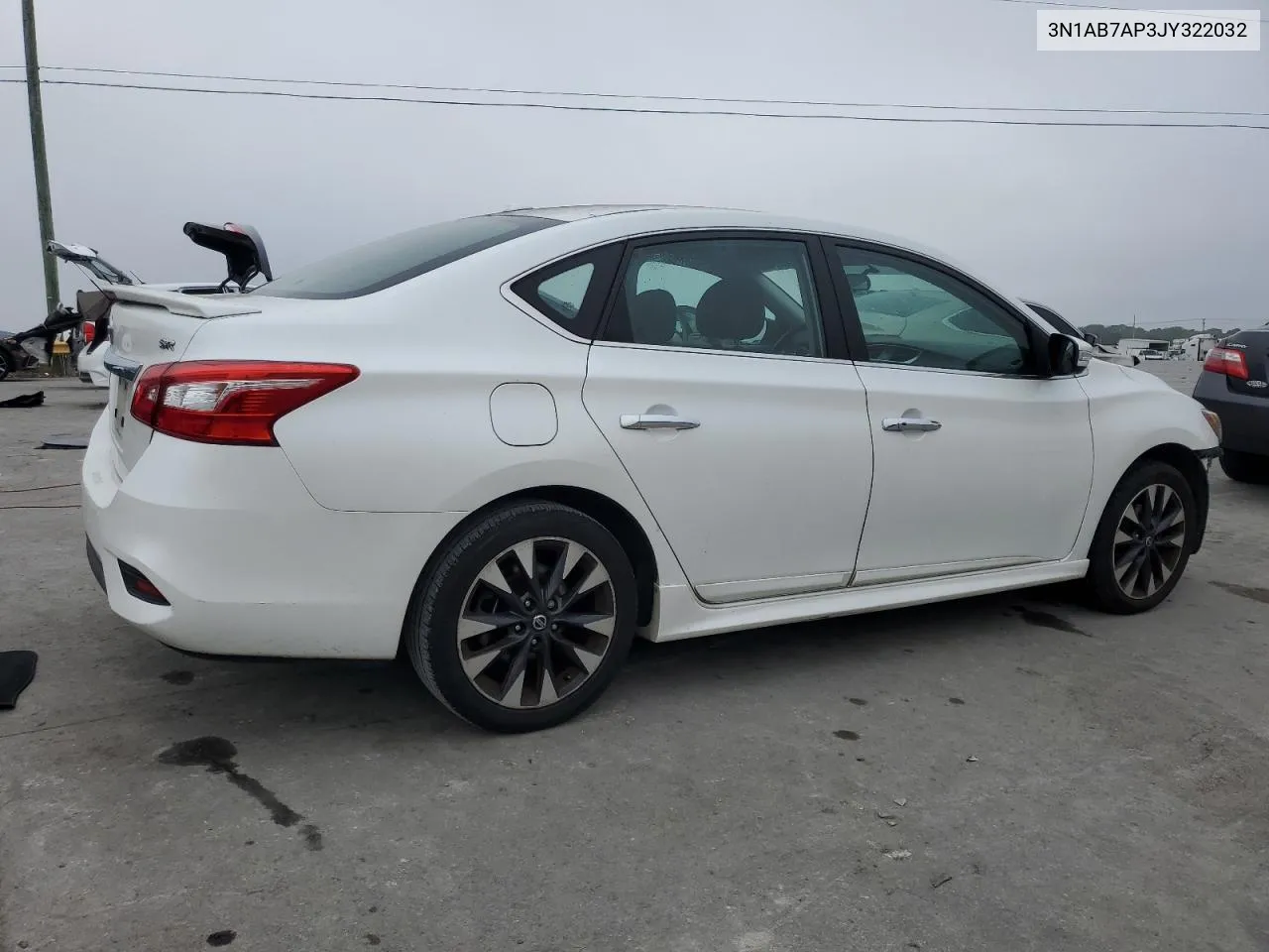 2018 Nissan Sentra S VIN: 3N1AB7AP3JY322032 Lot: 72936434