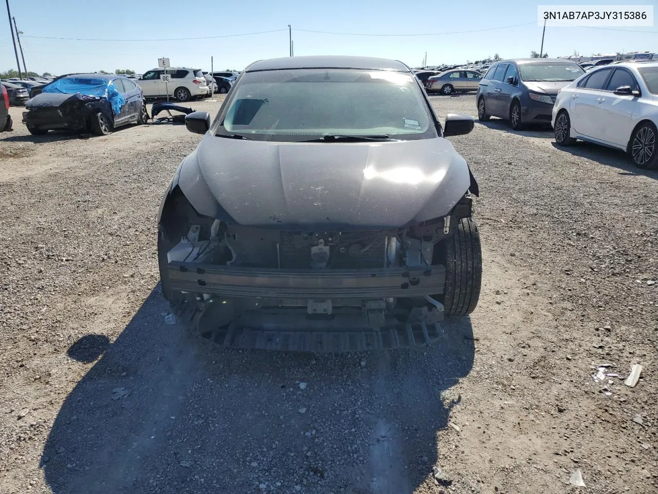 2018 Nissan Sentra S VIN: 3N1AB7AP3JY315386 Lot: 72944034