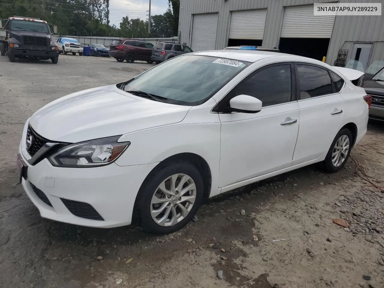 2018 Nissan Sentra S VIN: 3N1AB7AP9JY289229 Lot: 72987084